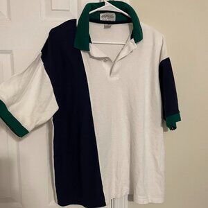 Men's Vintage Colorblock Print-Ons Brand Shirt, Size XL